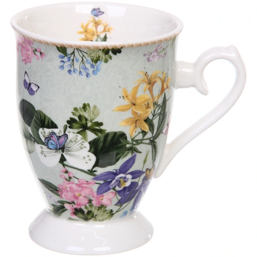 Кружка керамическая 300мл Цветочная фантазия в подарочной коробке _3