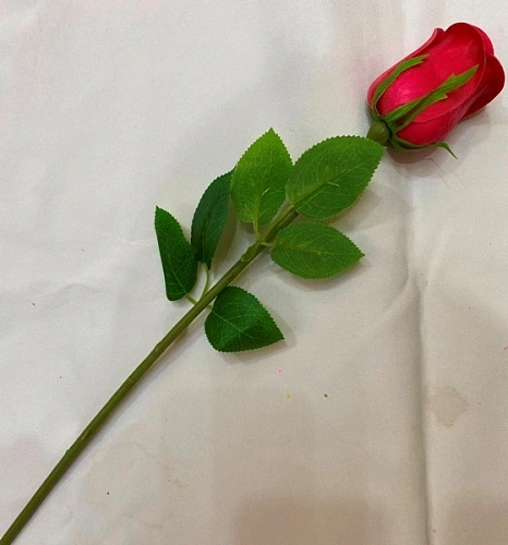 Цветок искусственный "Natur" 45см Роза фуксия