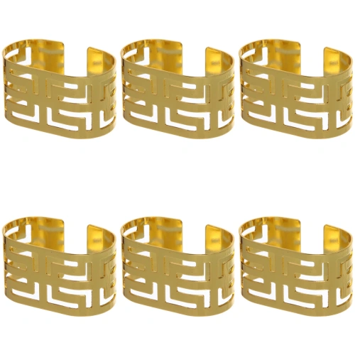 Набор колец для салфеток 6шт "Олимпия"  5,5*3см, золото