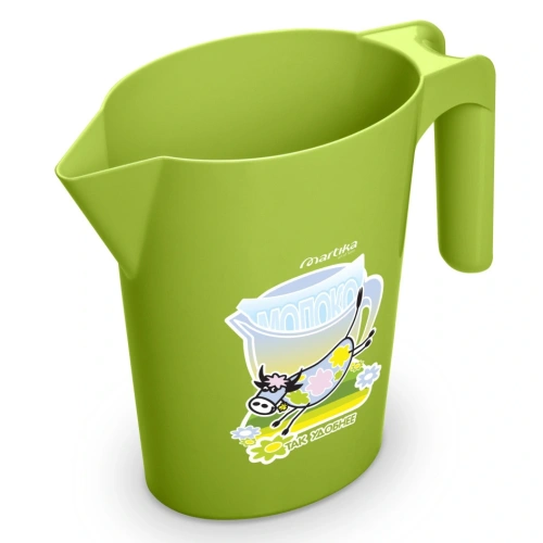 Кувшин-подставка под молочные пакеты 1л оливковый С47ОЛВ