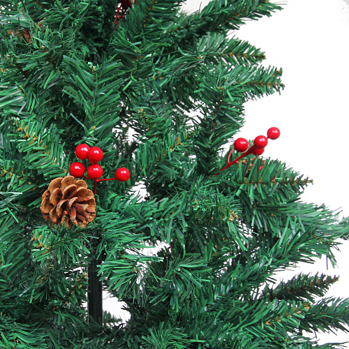 Ёлка Финская 240 см, ПВХ, шишки, ягоды (1883 веток)_9