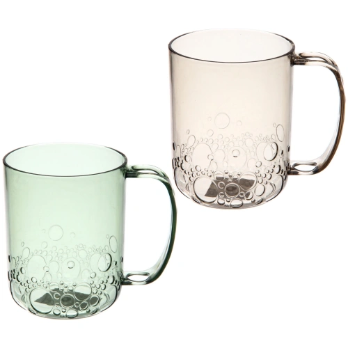 Кружка пластиковая 520мл "Пузыри", микс цветов