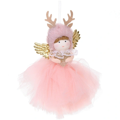 Подвеска Фея из сказки 14 см, розовый_11
