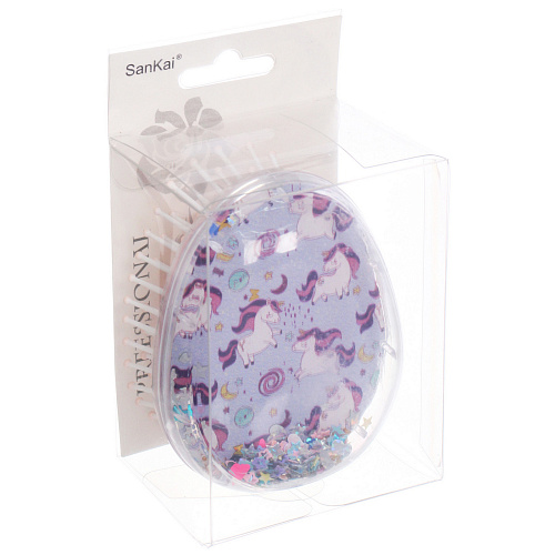 Расческа массажная детская ТРАТТИ БУМ, Единорожки, 69 см (коробка PVC  разработка РЦ Восток)_4