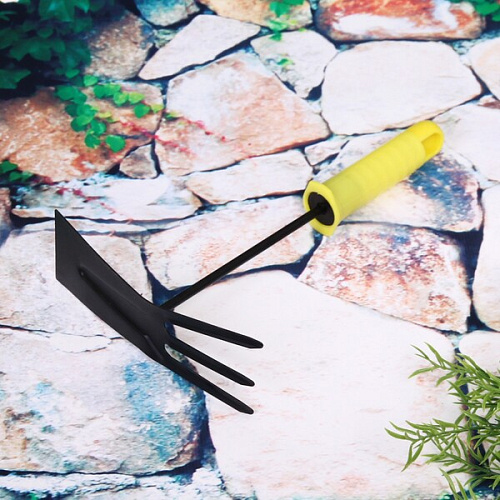 Мотыжка комбинированная грабелькибороздовичек 2215 см пластиковая ручка ДоброСад_6