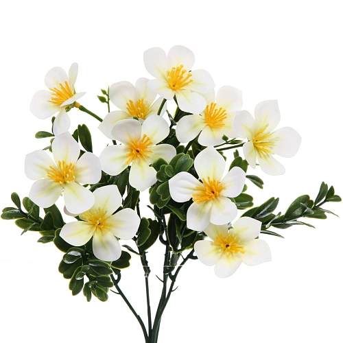 Искусственные цветы Волшебство лета 30см Лютики 10 цветков белые_3