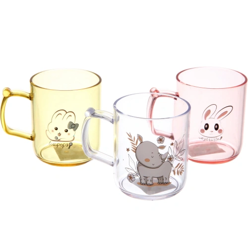 Кружка пластиковая 300мл "Милашка", микс цветов