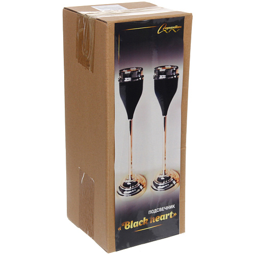 Подсвечник BLACK HEART 2811,511,5 см, Черный_4