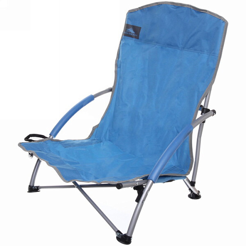 Кресло складное с подлокотниками до 100кг 54*50*70 см синее