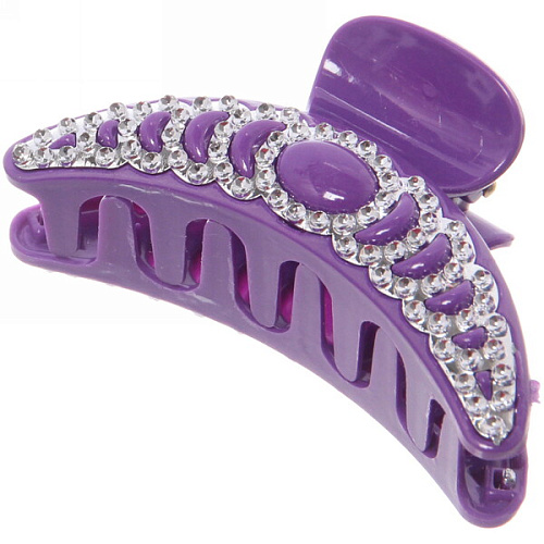 Заколка-краб для волос на блистере Emily Collection - Lily, микс 6 цветов, 7,5см _19