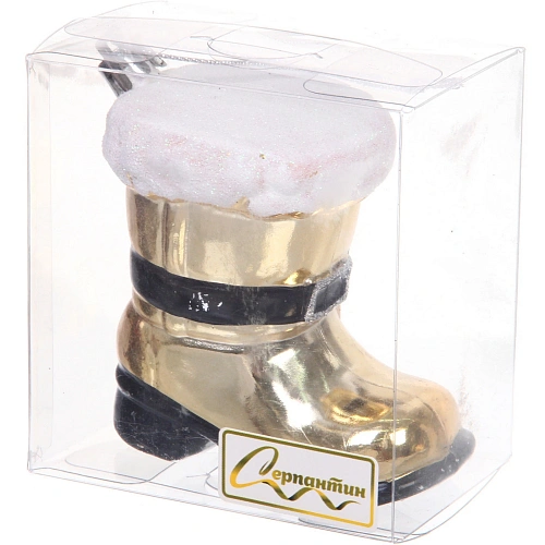 Елочная игрушка Новогодний сапог 858,5 см, Шампань_2