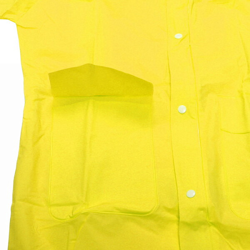 Дождевик-плащ детский Rainbow с капюшоном,на молнии, с отделпод рюкзак, цвет желтый, размер M(7350см) ДоброСад_4