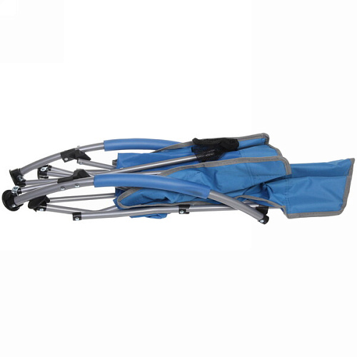 Кресло складное с подлокотниками до 100кг 545070 см синее_10