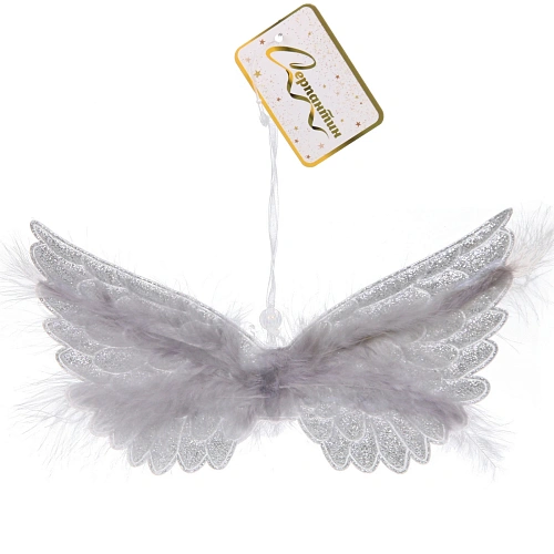 Подвеска Волшебные крылья 23 см, Серебро_2