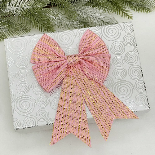 Бант на ёлку Шик 1623 см, Розовый_7