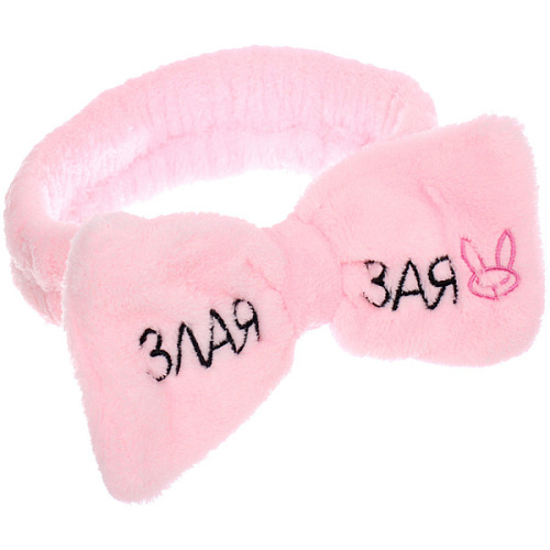 Повязка на голову New collection Vostok - Злая Зая, цвет розовый, серый, голубой и сиреневый, 206см ( упаковка белый ZIP пакет )_11