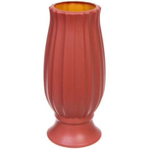 Ваза из пластика "Вивьен" 10*24см цвет коралловый