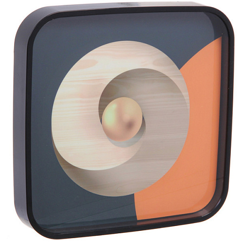 Часы настенные + пано 2шт  HOME STYLE Абстракция, черный корпус_5