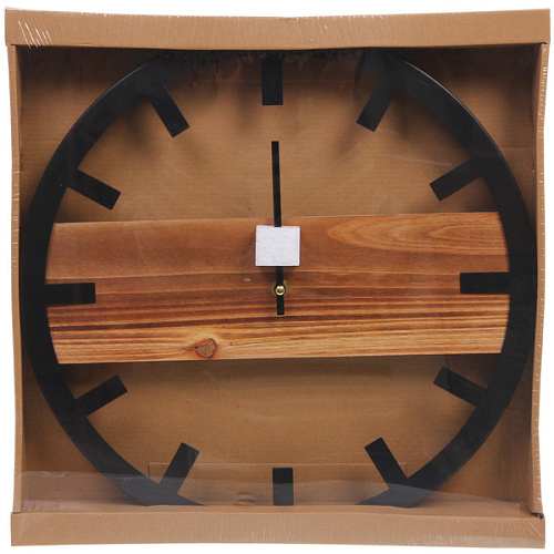 Часы настенные LOFT HOME  40см, дерево_6