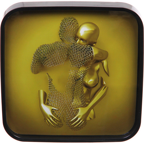 Часы настенные + пано 2шт  HOME STYLE  Любовь, черный корпус_14