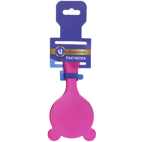 Расческа массажная детская зеркальная ЛАВАНДА, мишки, микс 4 цвета, 716см (блистер Ultramarine)_6