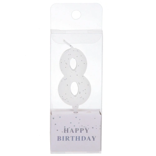 Свеча для торта Цифра Фактура "8" 4,6 см