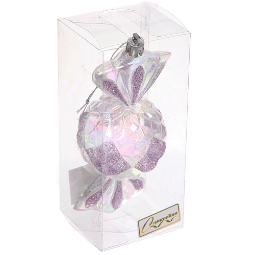 Елочная игрушка Сладкая конфетка 6,36,315 см, Фиолетовый_2