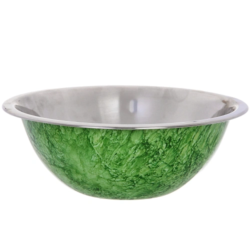 Миска из нержавеющей стали 1,4л 22см цветное покрытие "гранит"