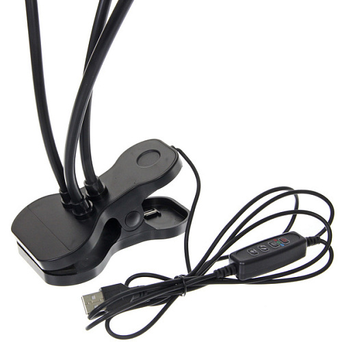Светильник ФИТО для растений и рассады ECO 11864 см 72 LED USB на прищепке, тройной_5