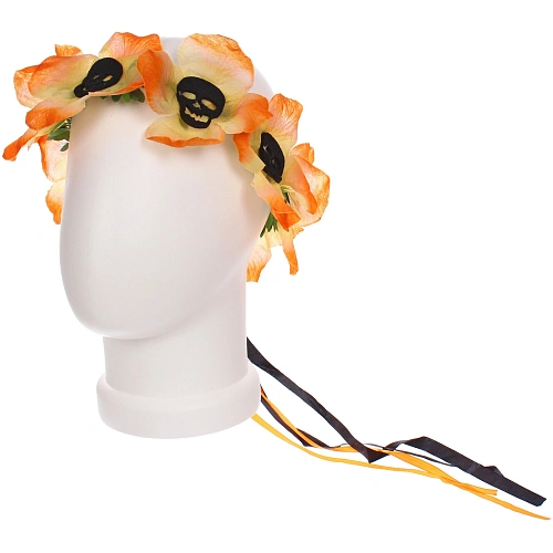 Ободок для волос карнавальный Helloween - Цветы, микс_16