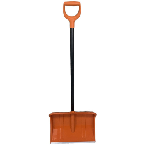 Лопата снеговая "Вьюга-2 Премиум" (ал.пл) 500*375 мм с металл. чер. и V-обр ручкой