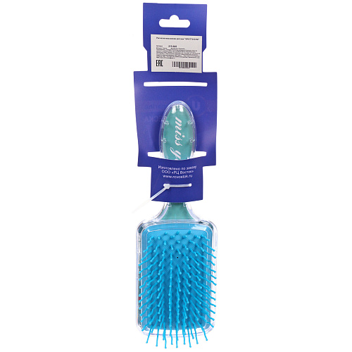 Расческа массажная детская ФРАТТИ БУМ, лямур Бин, форма прямоугольная, 206,5см (блистер Ультрамарин)_5