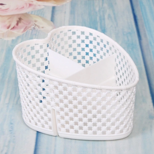 Подставка для столовых приборов пластиковая Сердечко 171511см 3секции_3