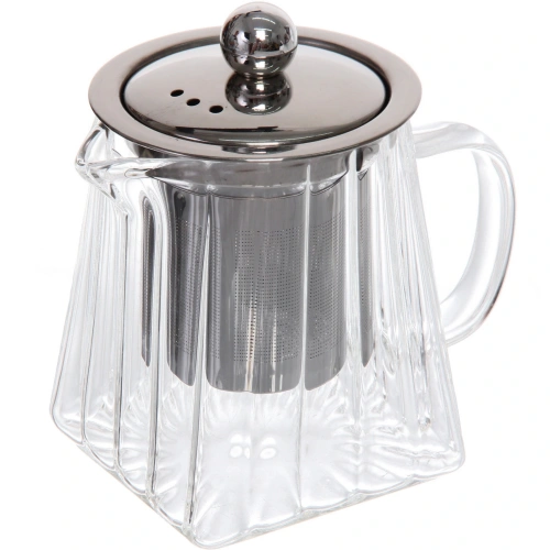 Чайник заварочный стеклянный 350мл "Bella cucina", трапеция